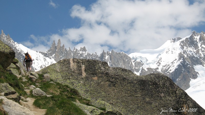 A l'approche du Glacier du Talèfre