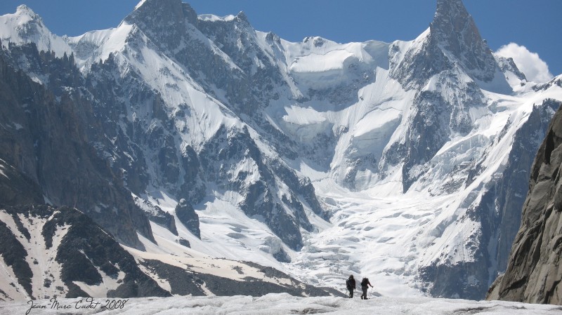 La Dent du Géant et son glacier