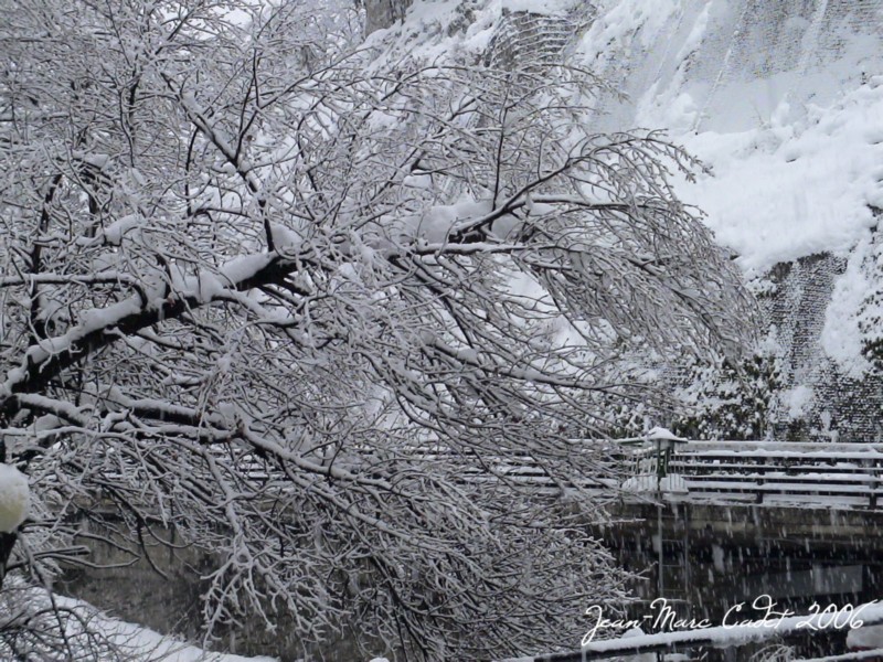 Pris dans la tempête à Andorre la Vieille (Andorre)