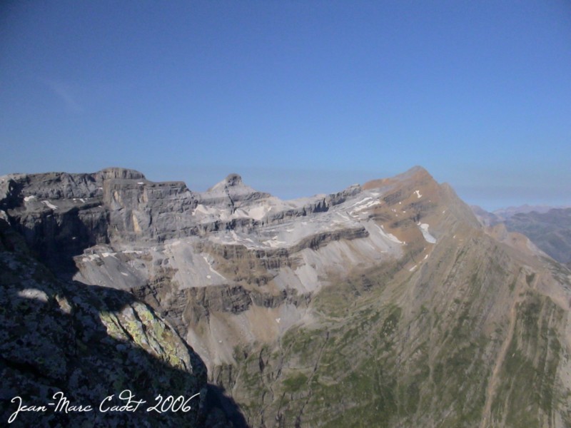 Les 3000 de Gavarnie depuis l'Arête NO du Petit Astazou (Hautes Pyrénées)