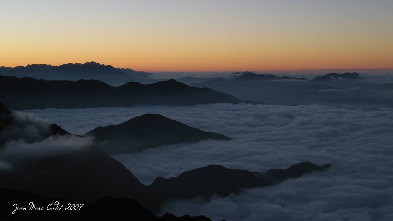 Mer de nuages depuis le Pic de Sauvegarde