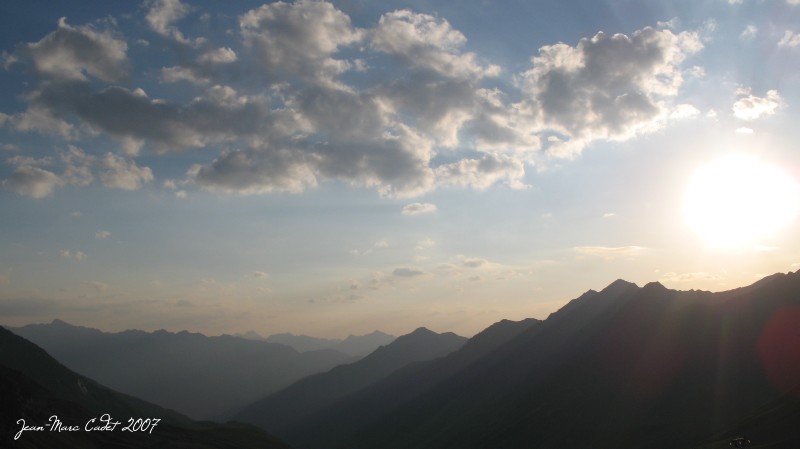 Coucher de soleil depuis le Col du Tourmalet