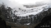 Les gradins gelés du Cirque de Gavarnie