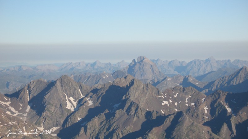 Le Pic du Midi d'Ossau depuis le Clos de la Hount (Hautes Pyréneées)