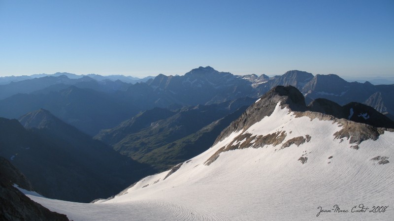 Vue sur la Vallée d'Ossoue depuis le Clos de la Hount (Hautes Pyrénées)
