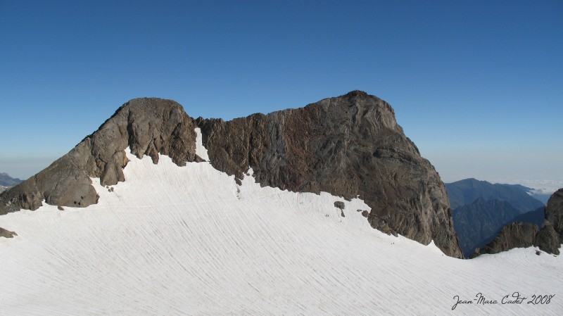 Le Clot de la Hount et la Pique Longue du Vignemale depuis le Pic Central (Hautes Pyrénées)