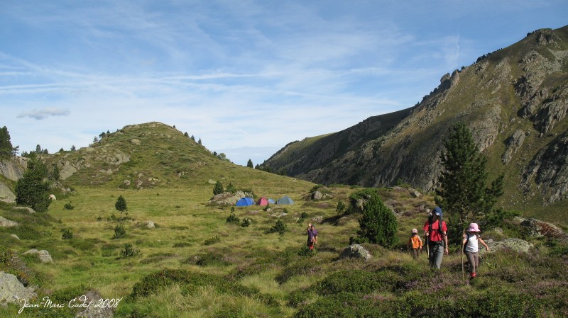 Bivouac au dessus de la Cabane du Rieutort (Ariège)
